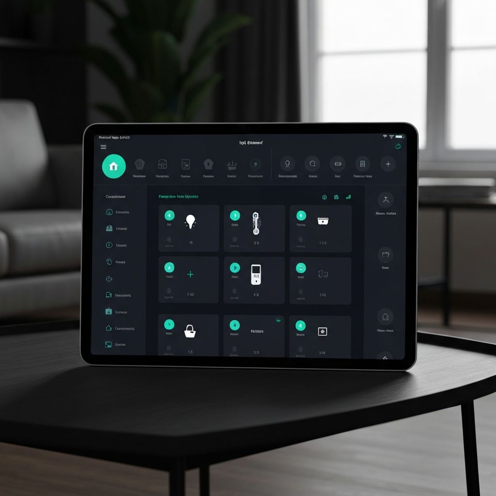 Smart home dashboard